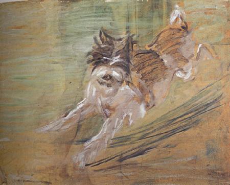 Franz Marc jumping Dog'Schlick (mk34) China oil painting art
